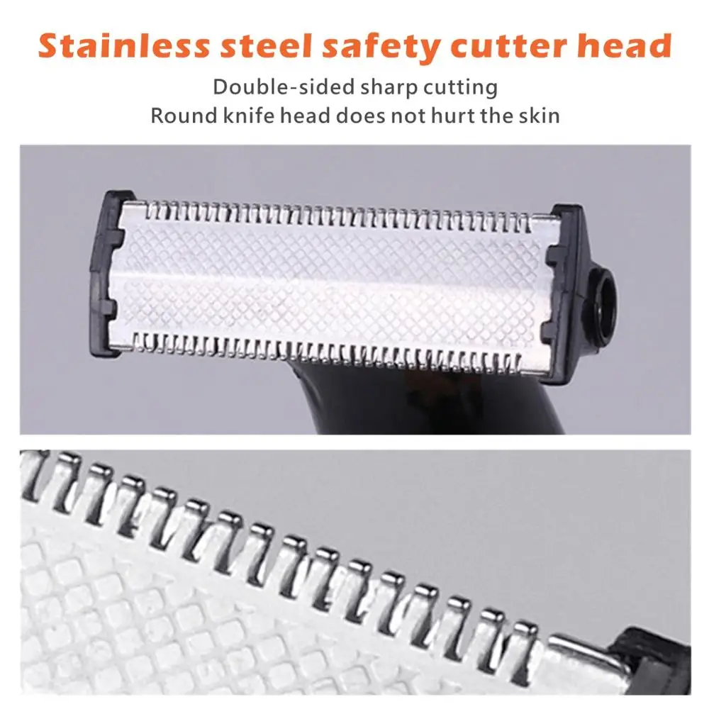 Перезаряжаемая Бритва для бороды электрическая бритва триммер тела Мужская