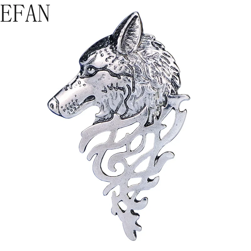 Новый Волк Тотем голова брошь значок Для мужчин Rushed Pin Мэри Кай броши для костюма