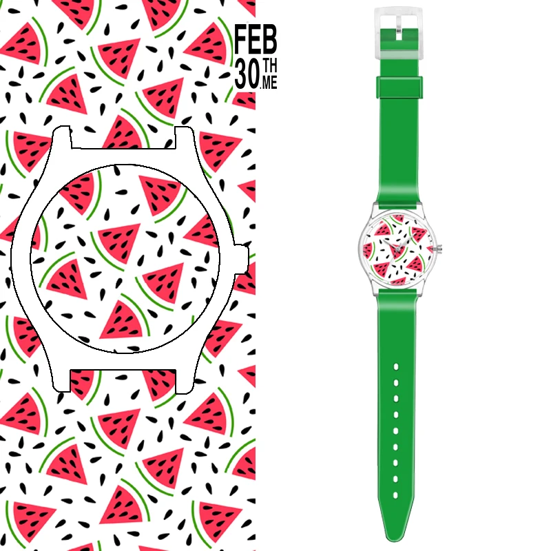 

Lovely Ladies Watch Transparent Watches Environmental Protection Materials Watches Can Be Wholesale And Customized Student Watch