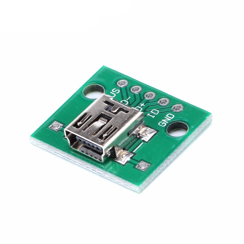 1 шт. Мини Micro Female Male USB to DIP адаптер плата Разъем конвертер 4P 5P 2,54 мм 3 4USB адаптер пластина печатная плата для Arduino