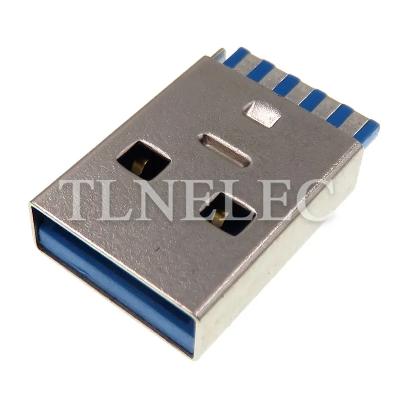 Разъем USB 3 0 Type A 10 шт. плоский край штекер 9-контактный Высокоскоростная передача