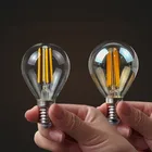 Светодиодная лампа в виде свечи C35 G45 ST64, винтажная лампа E14, Светодиодная лампа E27, A60, G95, G125, 220 В, светодиодная лампа с круглым светом 12 Вт, 4 Вт, 6 Вт, 8 Вт, светодиодсветильник почки накаливания Эдисона