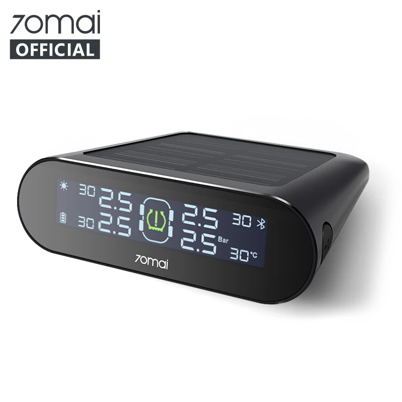 70mai tpms система контроля давления в шинах английское приложение Солнечная энергия USB tmps 70 mai автомобильные датчики давления в шинах Система сигнализации TPMS Lite