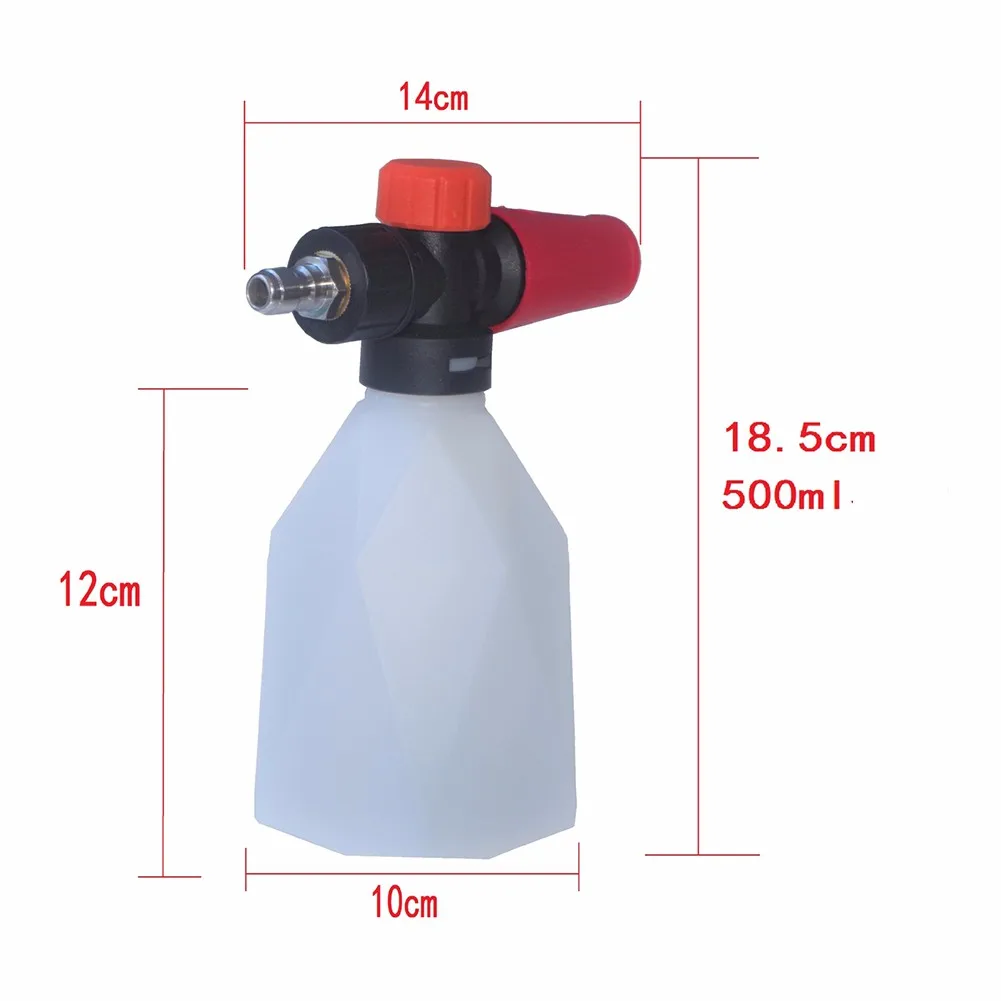 

0.5L Foam Bottle 1pc Brass Nozzle Foam Spray For High-pressure Cleaner