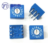 yyt 2pcs 0 f rotary coding switch dip switch 16 bit pcm coding switch 8421c positive code 33