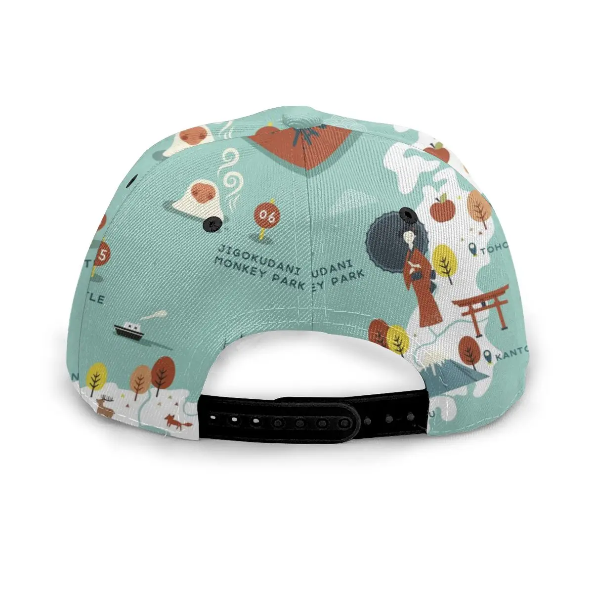 Japan Map Historical Sites On Lovely Baseball Cap women men snapback caps Classic Style hat Casual Sport Outdoor cap | Аксессуары для
