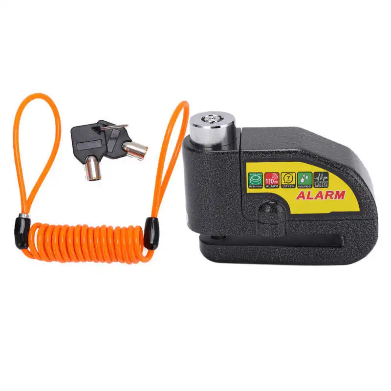 Велосипедный замок с дисковым тормозом охранная сигнализация водонепроницаемый