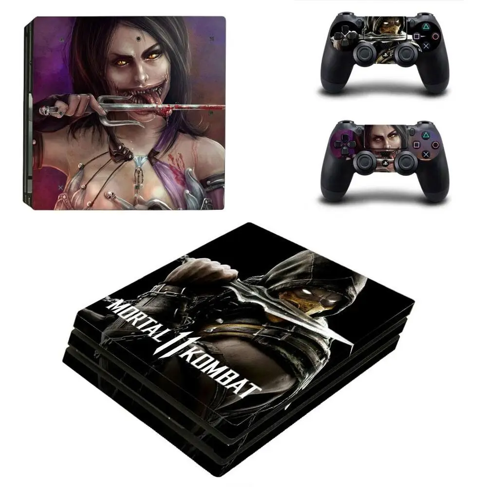 Наклейки Mortal Kombat 11 PS4 Pro s Play station 4 наклейки для PlayStation скины консоли и контроллера