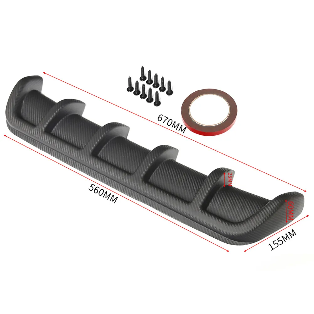 ABS Автомобильный задний Акулий плавник стиль изогнутый бампер для губ Диффузор BMW