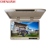 cheaper 19201080 ips screen 22 inch car roof flip down mount monitor mp5 video player for bus ceiling tv usb fm audio output
