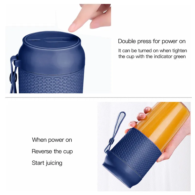Портативный Электрический блендер мини USB перезаряжаемая соковыжималка для сока