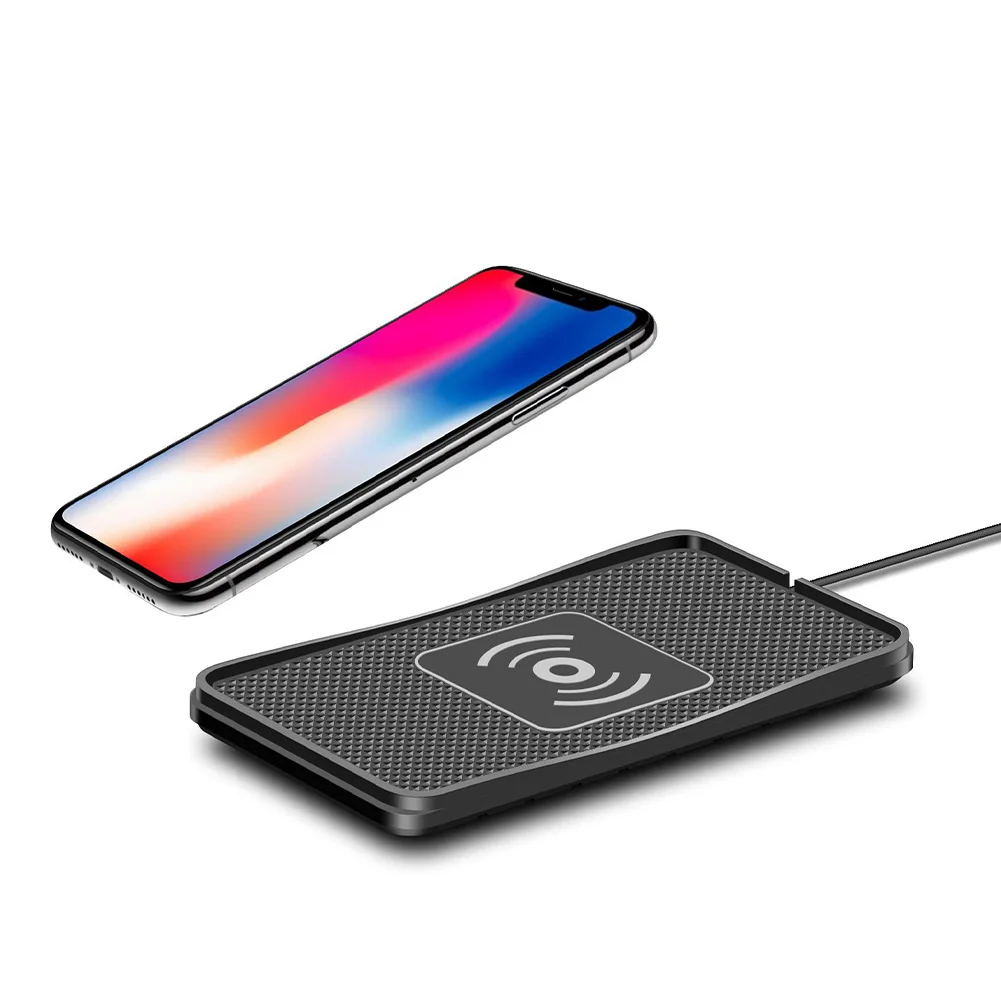 car fast wireless charger silicone pad cradle stand dock 15w for samsung s20 s10 iphone 12 11 pro xs max wireless charging stand free global shipping