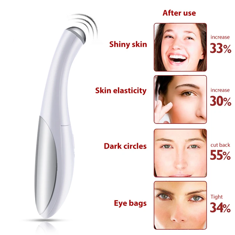 

Professional Ultrasonic Facial Skin Scrubber Cleaner Face Lifting Peeling Extractor Deep Cleaning Beauty Device + Eye Massager