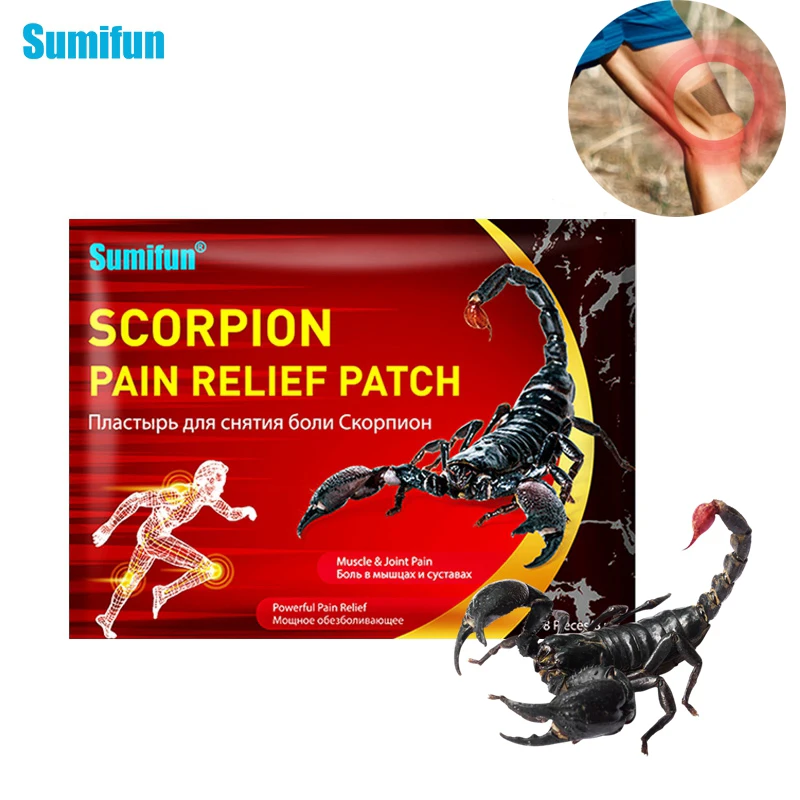 

8pcs Scorpion Venom Patches Lumbar Vertebra Plaster Medicated Plaster For Rheumatoid Arthritis Joints Pain Relief Sticker