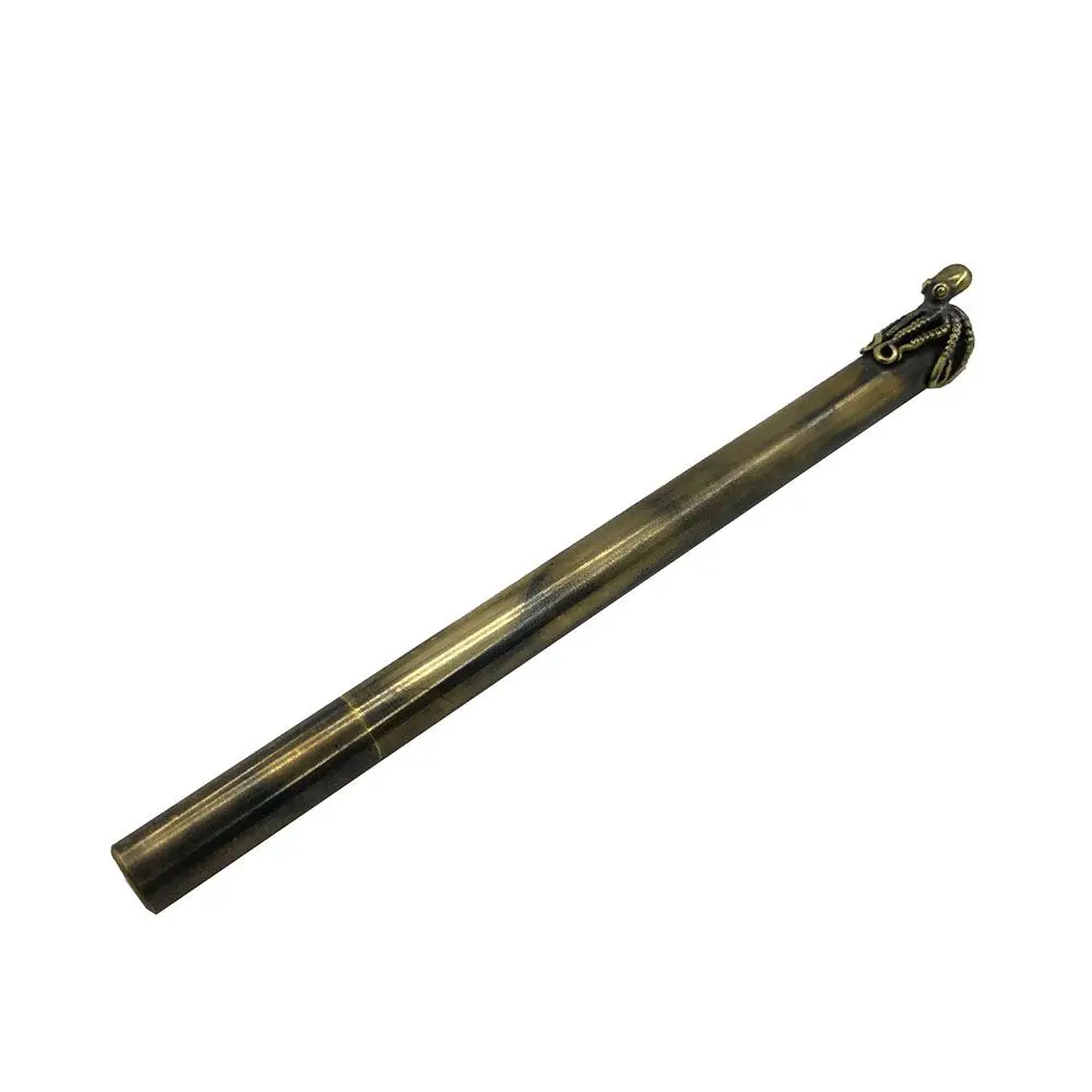 

Outdoors Writing Tools EDC Brass Pen Hanmde Brass Octopus Ballpoint Pen