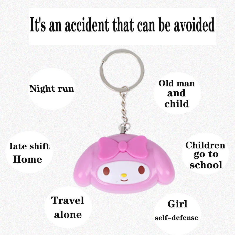 

Plapie Cute Mini Self-Defense Keychain Siren 120DB Super Loud Personal Security Siren Anti-Attack Emergency Siren For Women Kids