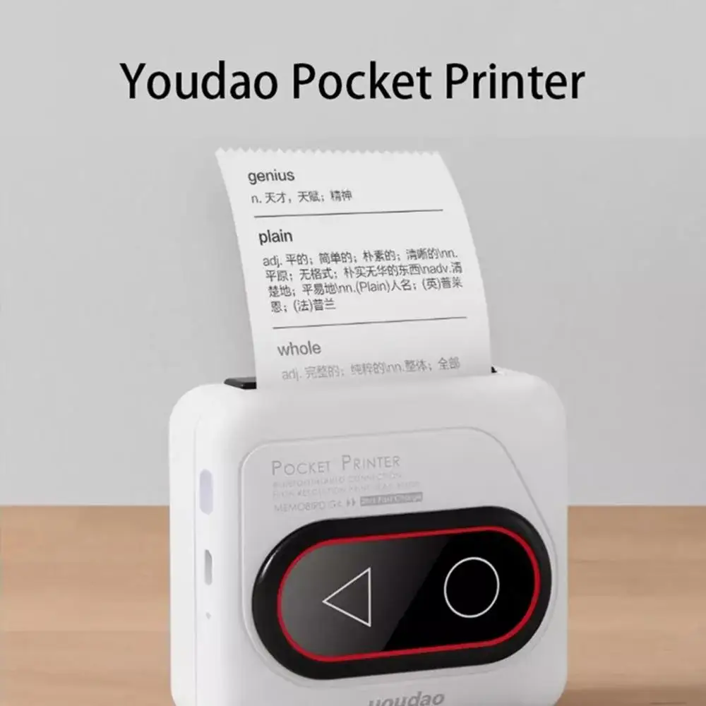 Xiaomi Mijia Youdao G4 карманный портативный принтер термопринтер Bluetooth HD 306 точек/дюйм
