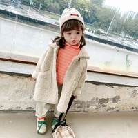 2021 beautiful girl spring jacket long toddler child warm coat baby outwear teenage clothes 2 6y beige green high quality