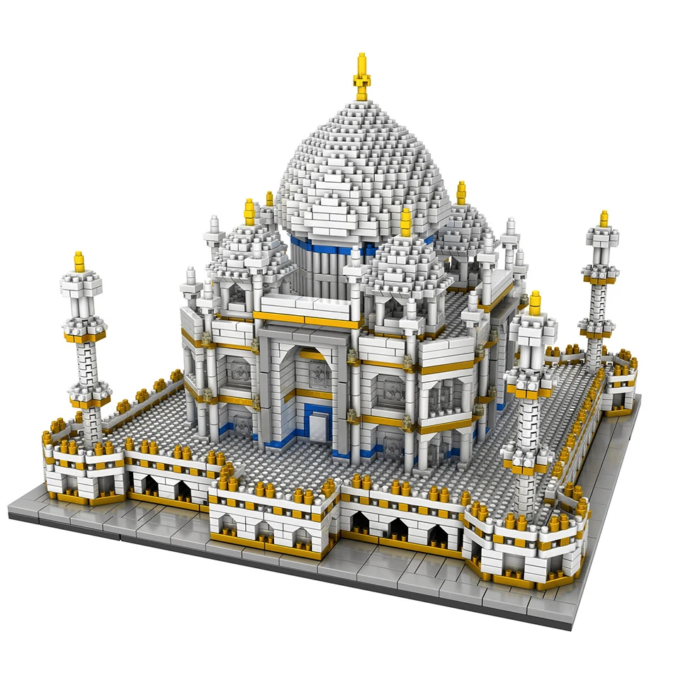 

3950pcs World Architecture Taj Mahal DIY Mini Diamond Blocks Bricks Building Toy for Children Gift