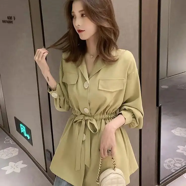 S 3XL модная Свободная блузка весенняя с длинным рукавом необычная на шнуровке