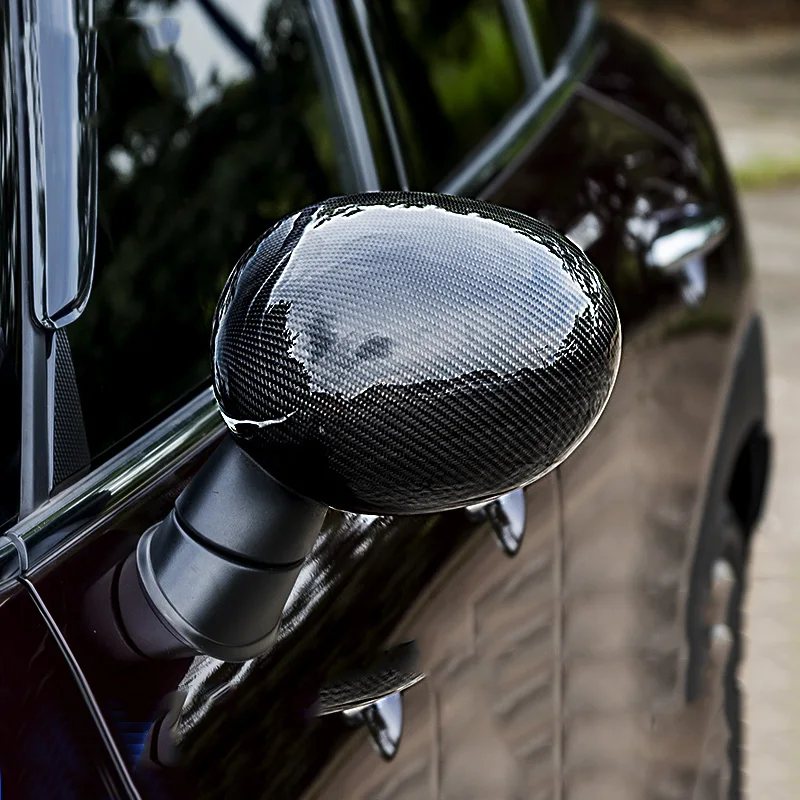 Настоящая накладка на зеркало заднего вида автомобиля из углеродного волокна