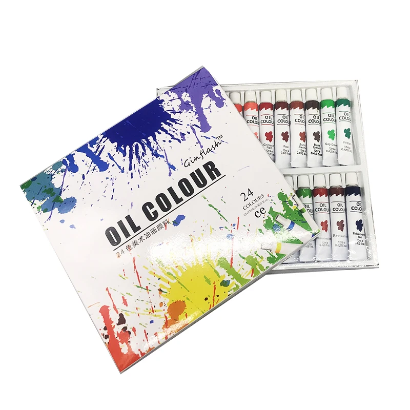 Профессиональная масляная краска для художников пигмент холста фоторисунок 12
