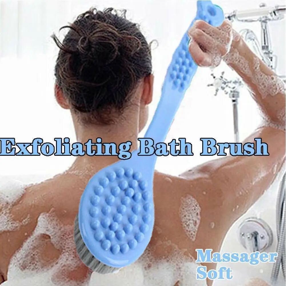 Щетка с длинной ручкой для ванны щетки очистки кожи спины тела отшелушивающий