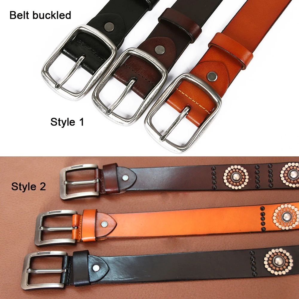 Мужские ремни из натуральной коровьей кожи первый слой Воловья кожа