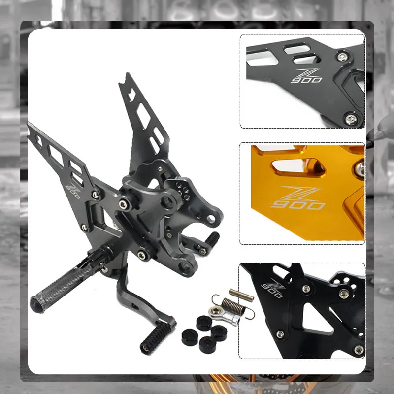 Алюминиевые Подножки для мотоцикла KAWASAKI Z 900 Z900 2017 2018 2019 2020 CNC наборы задних