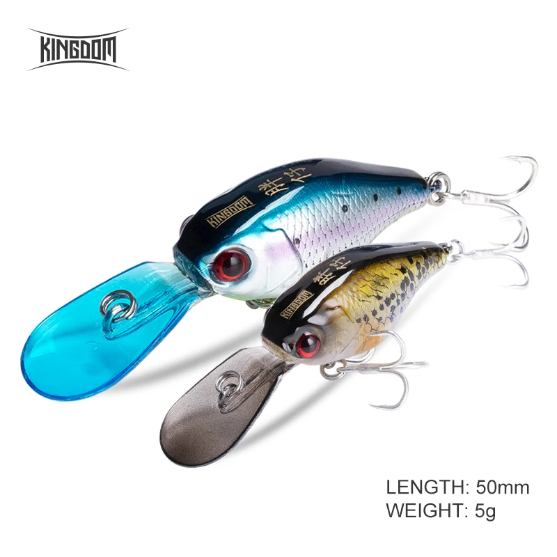 Наживка для рыбы Kingdom Crankbait Isca искусственная Jerakbait медленная погружение 50 мм