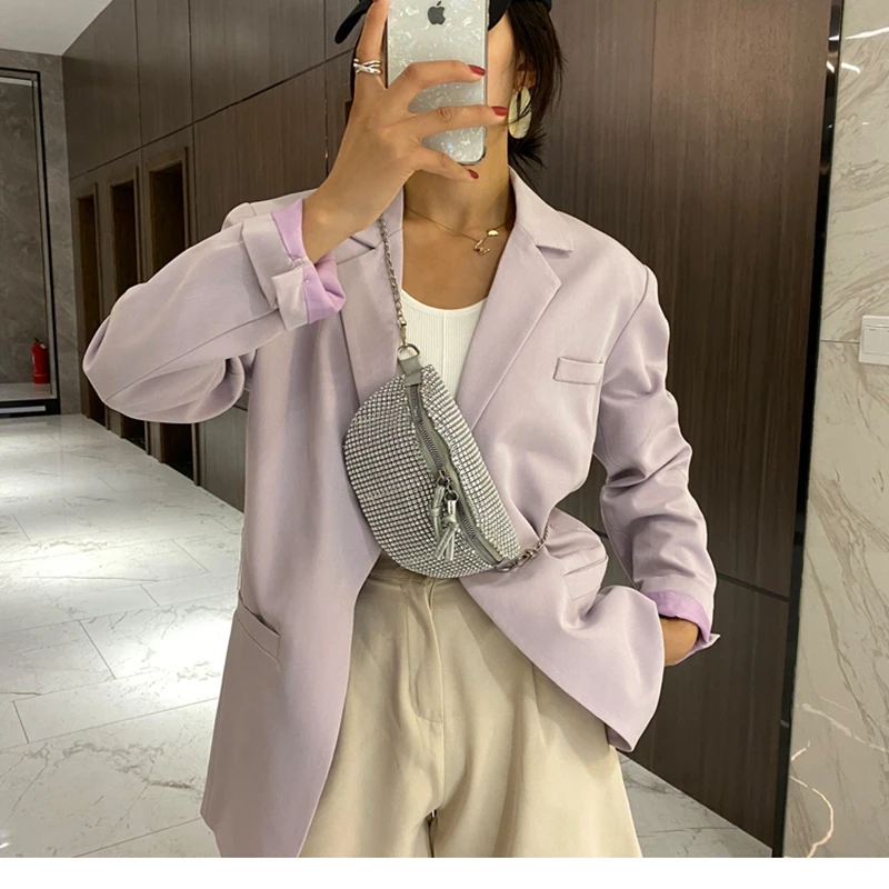 2020 New Women Waist Bags Diamonds Ladies Fanny Pack Fashion Chest Bag Banana Rhinestone Chain Crossbody Shoulder Belt | Багаж и сумки