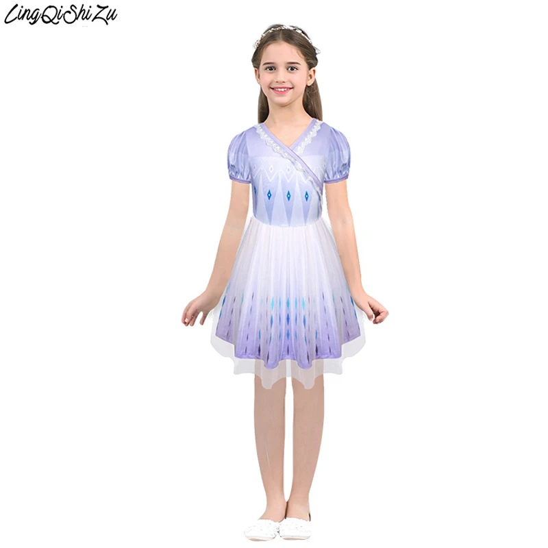 Платья для девочек весна 2020 навечерние платья принцессы Детская Милая летняя