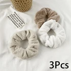 3 шт.компл. зимние мягкие резинки для волос
