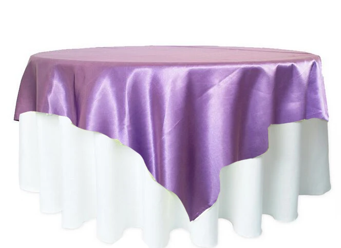 lavender 1 шт. 5" x 57" атласная скатерть, скатерть для свадебной вечеринки, украшения для ресторана, банкета, 21 цвет - Цвет: lavender