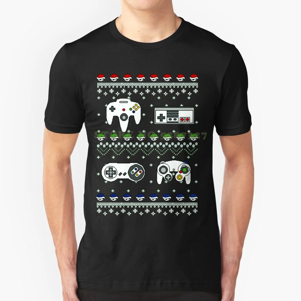 

Мужские игровые рубашки для рождественских геймеров, Модный облегающий топ из 100% хлопка в стиле гик, подарки для Nerdy, Рождество