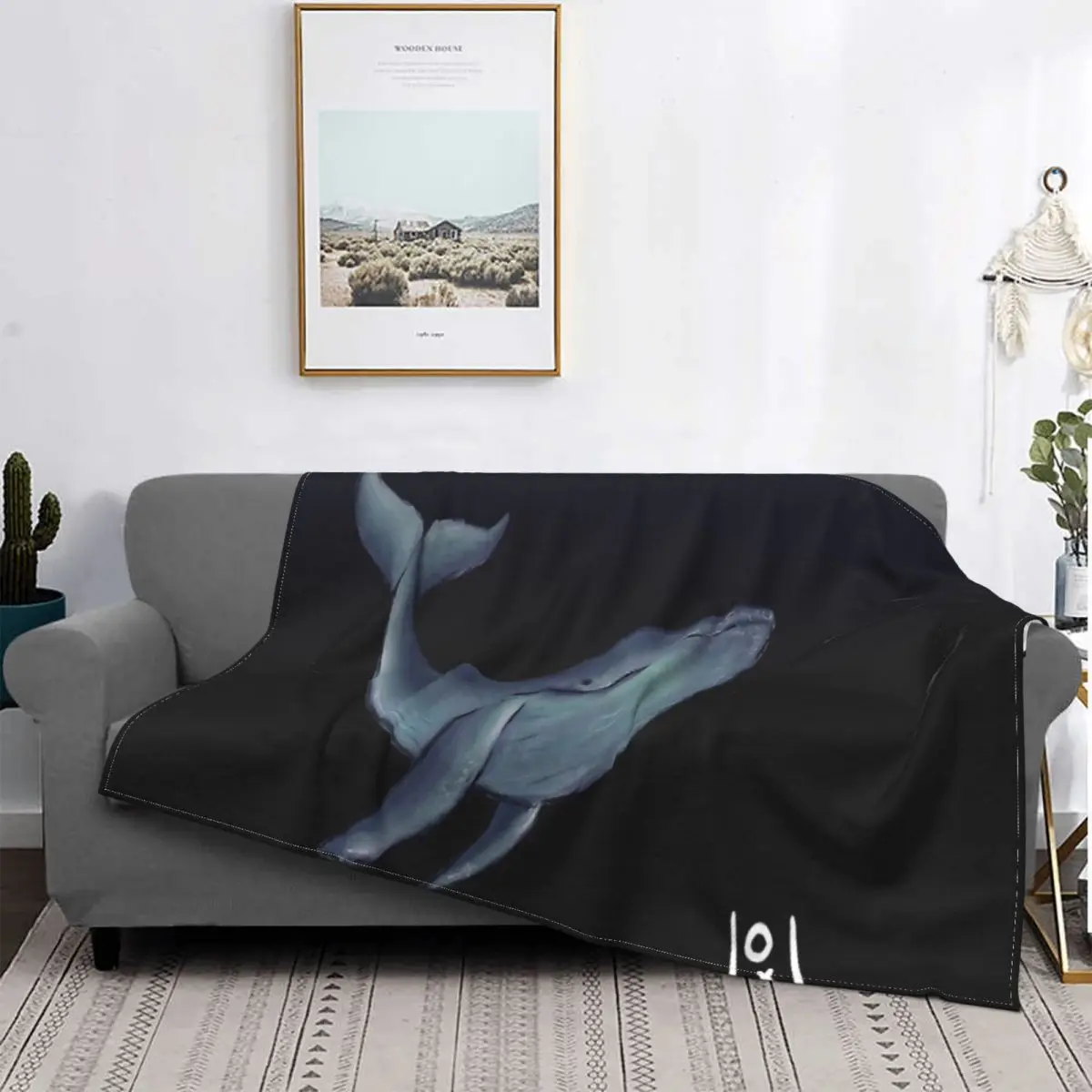 

Manta a cuadros с принтом ballena 2, охват для cama, sofah, playa, Sudadera с капучинацией, роскошный