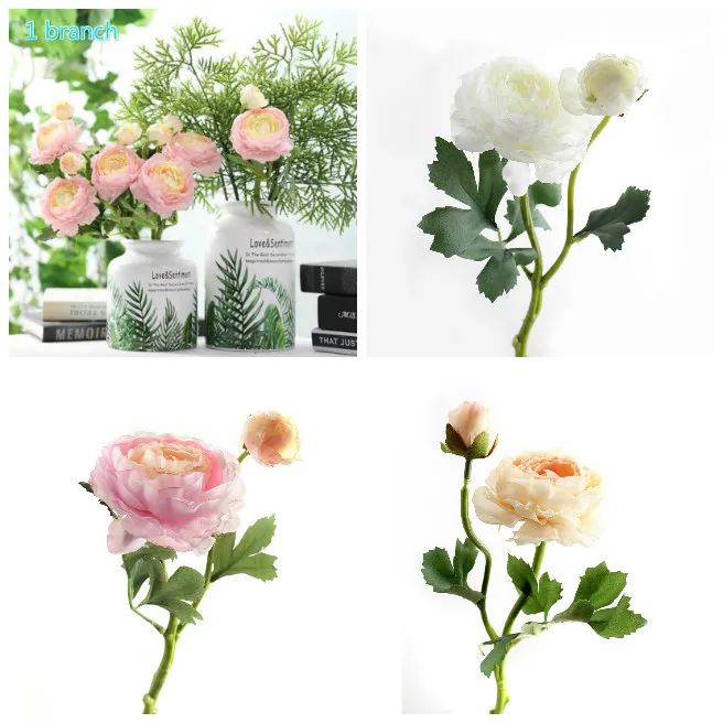 

Artificial Flowers Retro Silk Rose Bouquet Hydrangea Peony Vintage Bride Holding Fake Flower Home Wedding Decoration Accessories