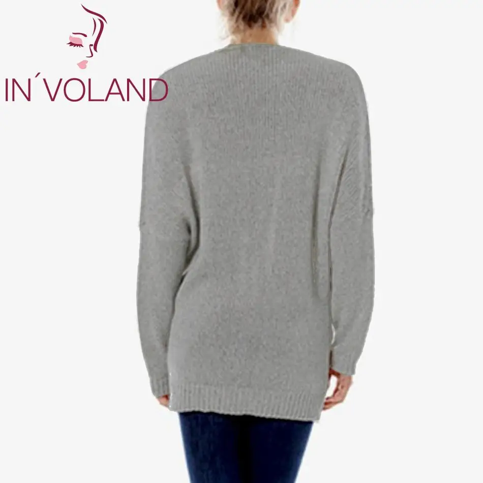 Женские Элегантные Свитера Осень-зима с v-образным вырезом и рукавами-крылышками