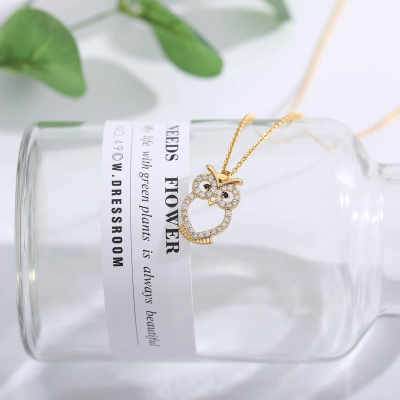 Женское Ожерелье в стиле ретро с подвеской виде совы|Ожерелья подвеской| |