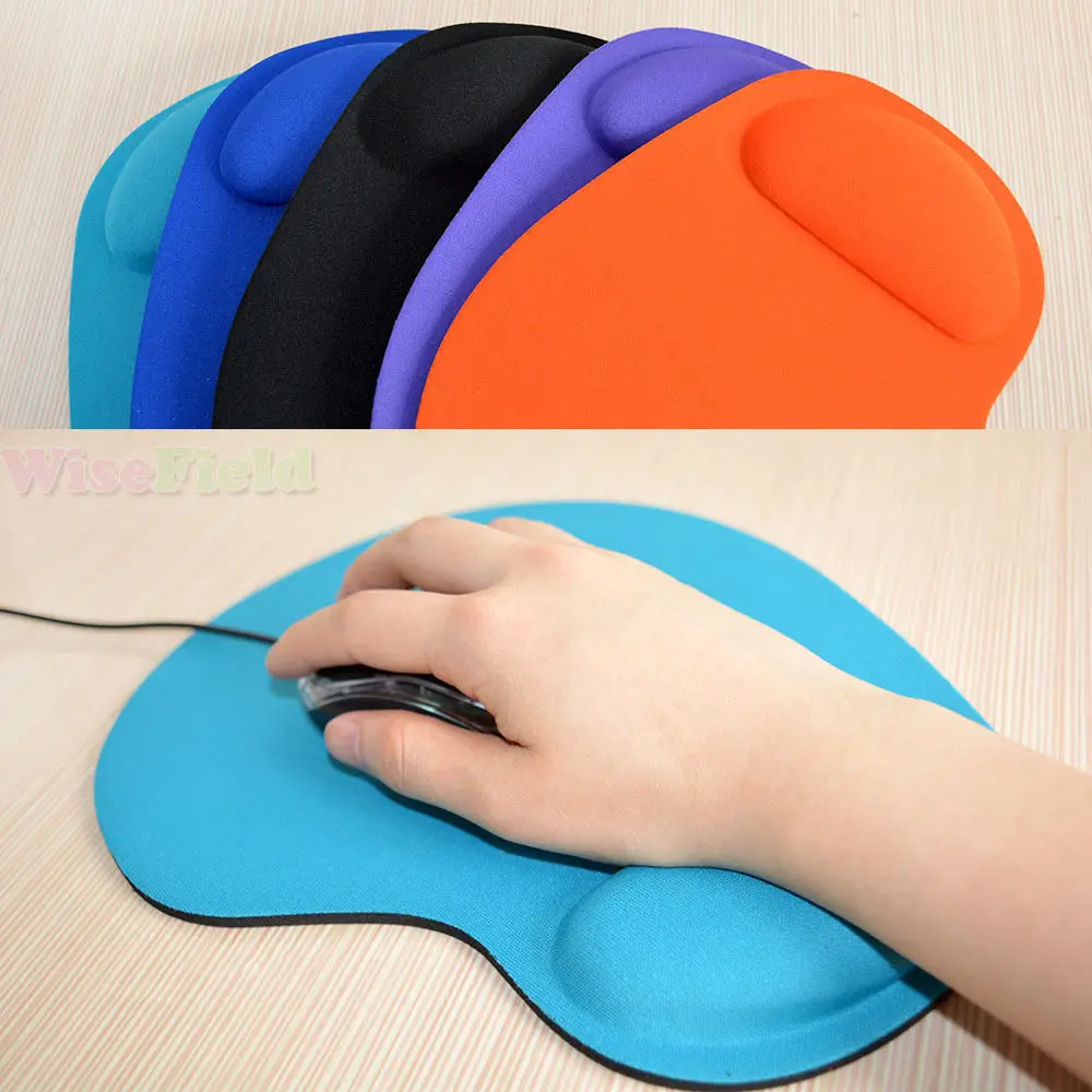 Game Mouse Pat Silicone Soft Anti Slip Pad With Wrist Rest Support Mat For Computer Gaming PC Laptop Muismat Solid Color | Компьютеры и