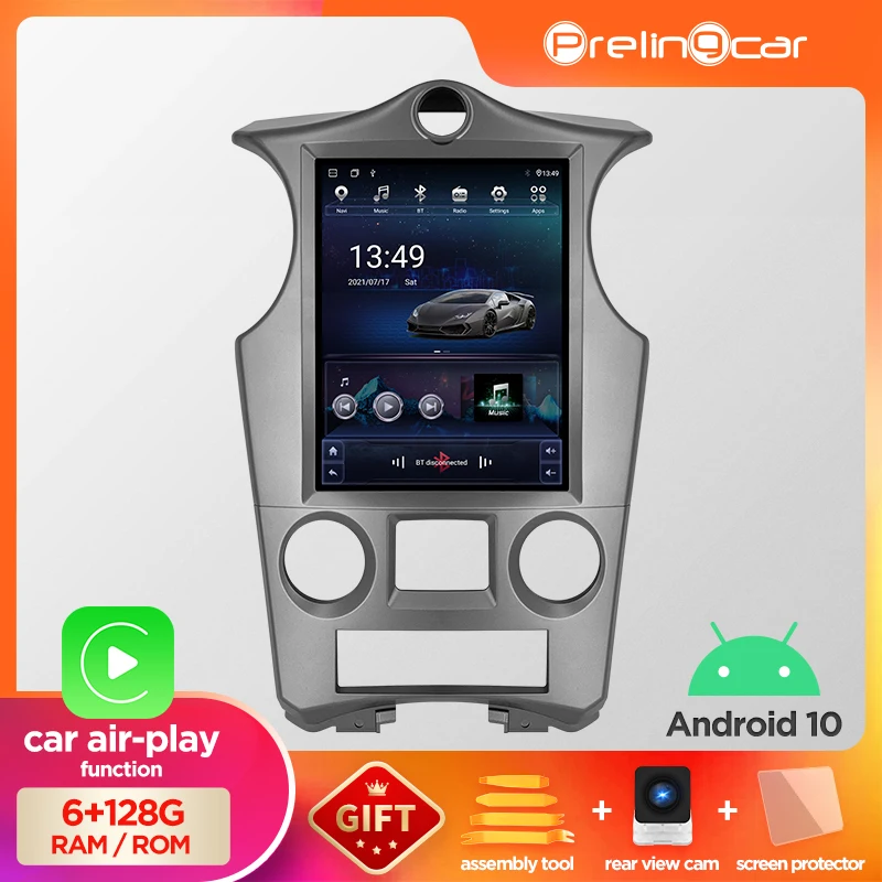 

Автомобильный радиоплеер Android 10 для Kia Carens 2007-2011 мультимедийный видео GPS-навигатор для стиля Tesla вертикальный экран без DVD IPS