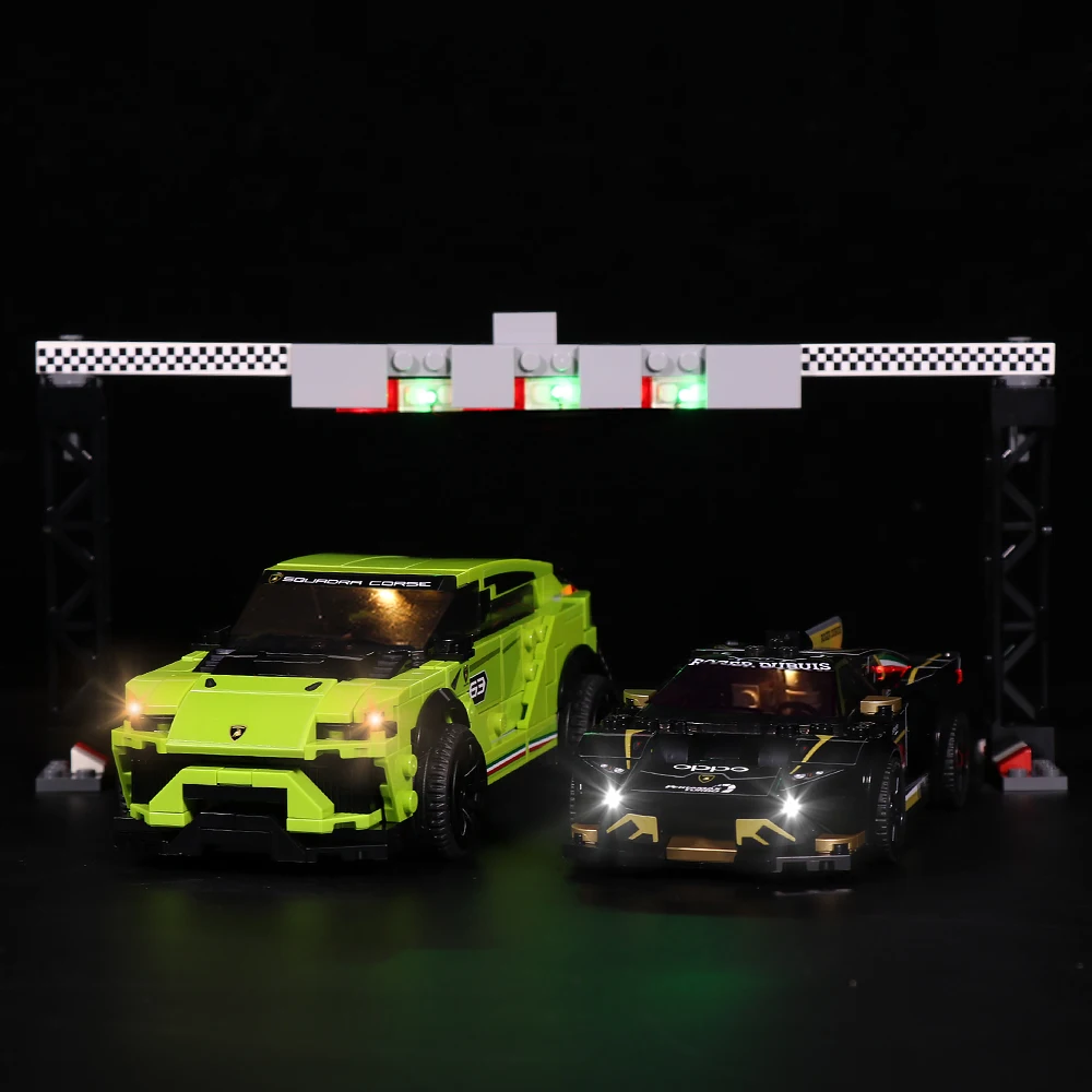 

LED Light Kit For Speed Champions 76899 Urus ST-X Huracan Super Trofeo EVO Building Light Up (Only LED Light, No Block Kit)