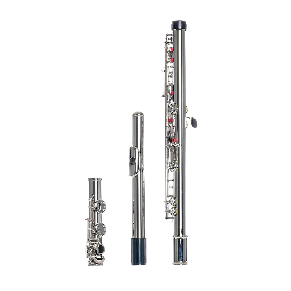 

Woodwind Musical Instrument Flutes White Steel 16 Holes C Key Flute Music Lovers Playing Accessories for Beginner
