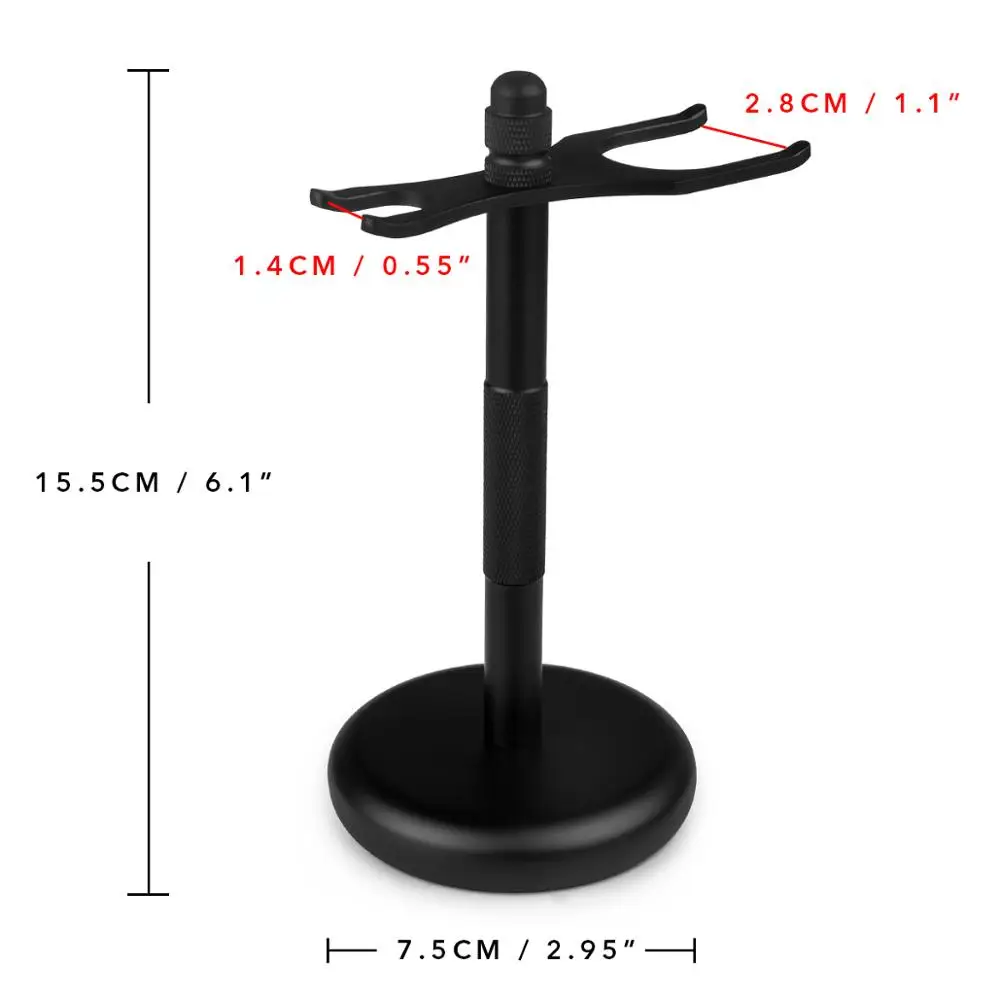 Мужской держатель для бритвы QSHAVE черный из нержавеющей стали безопасный 15 5 см