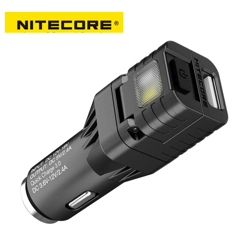 Автомобильное быстрое зарядное устройство Nitecore VCL10 Cigrett оконный выключатель 25