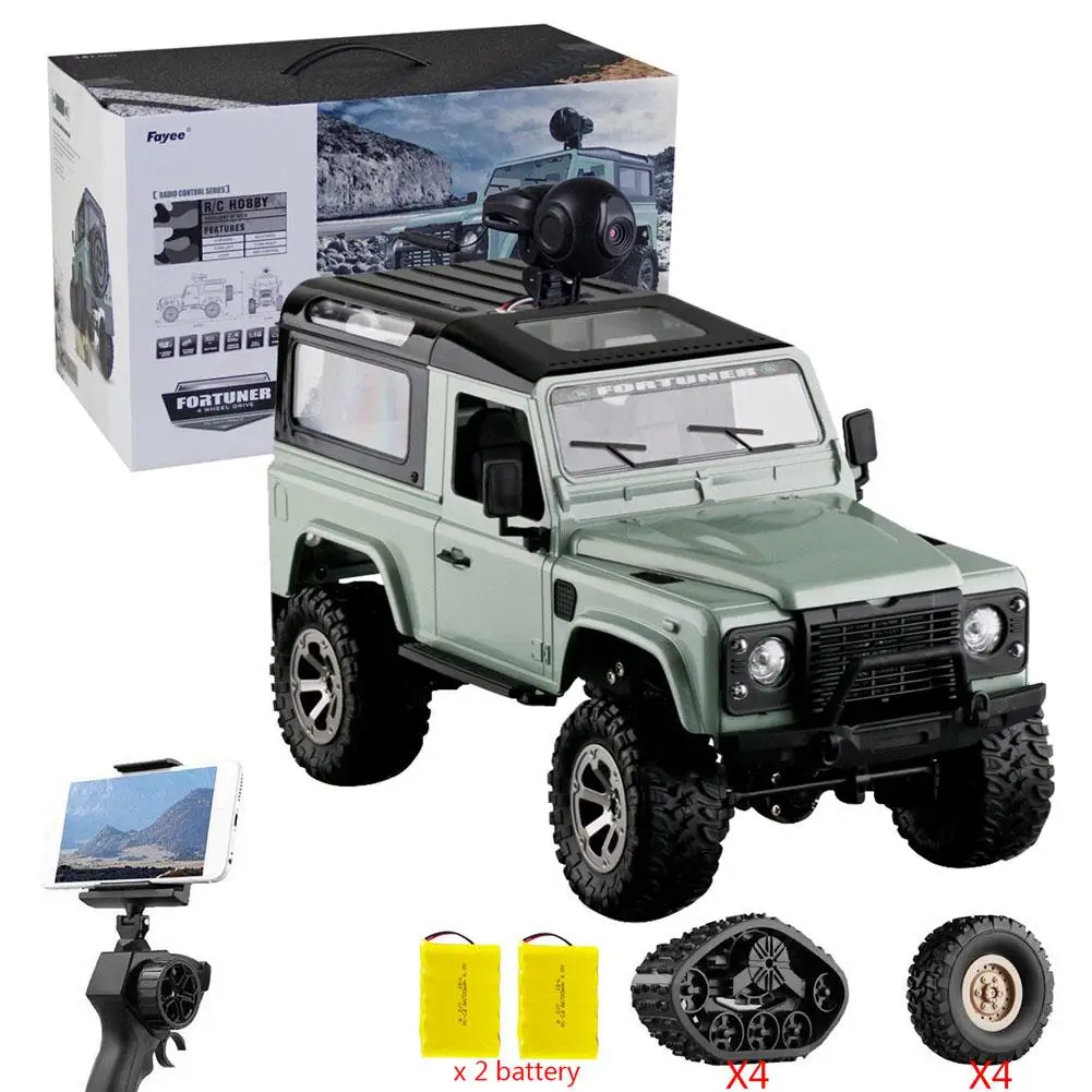 1/16 RC Гусеничный Landrover военный грузовик Wi Fi HD 720P камера автомобильный привод