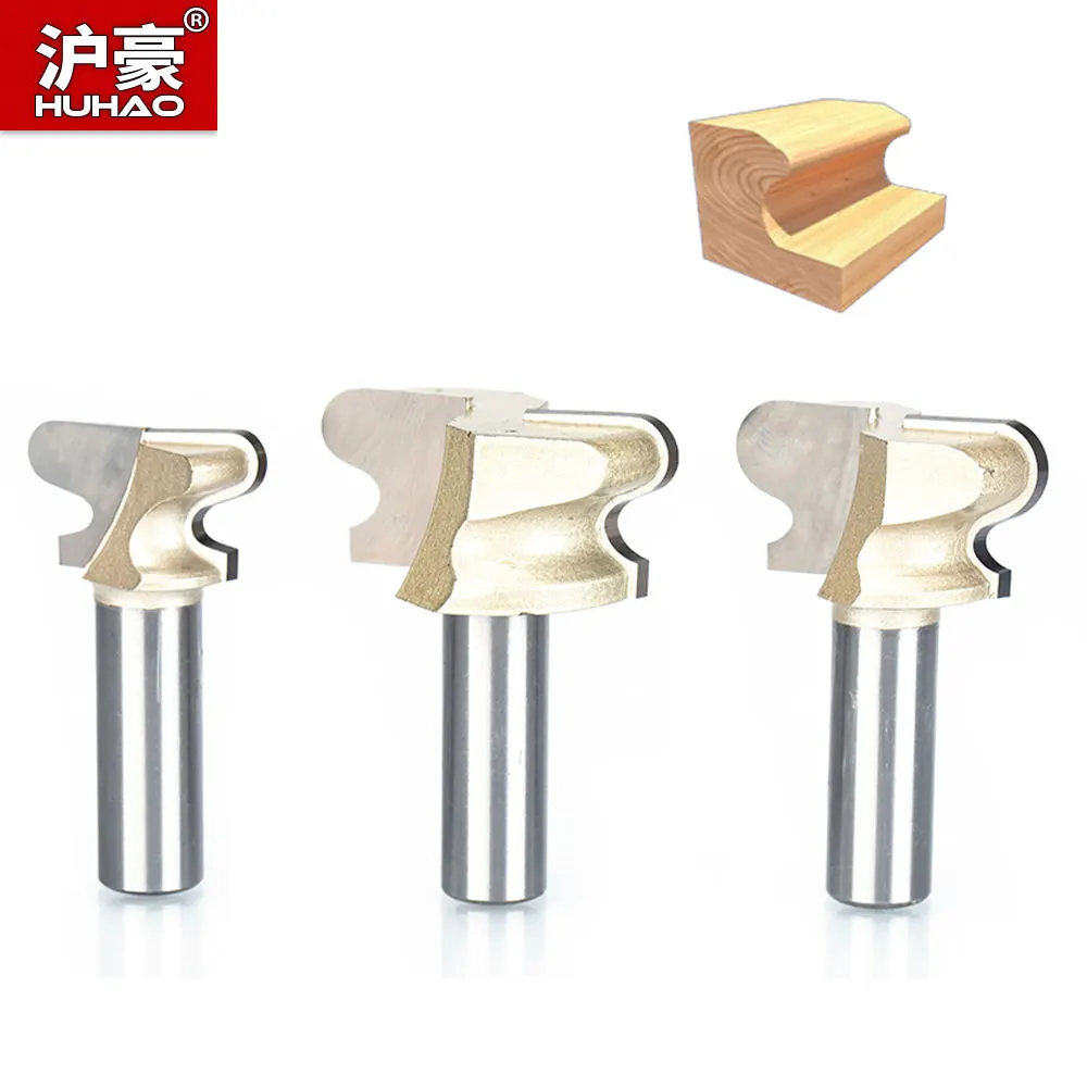 

HUHAO Wood Industrial Grade Double Finger Bit Woodworking Tools 1/2" Shank Router Bits Two Flute Endmill Milling Cutter End MilL