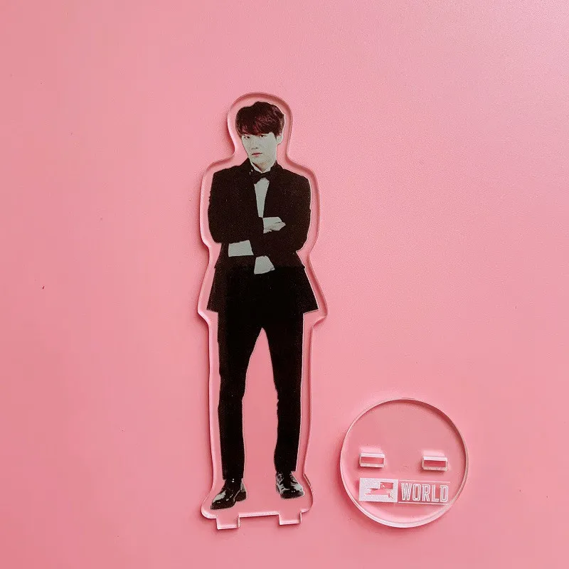 SUGA KPOP Bangtan мальчики акриловая прозрачная стоящая фигурка кукла Настольный Декор Jimin JUNGKOOK V RM JIN Dream Glow Up - Цвет: SUGA