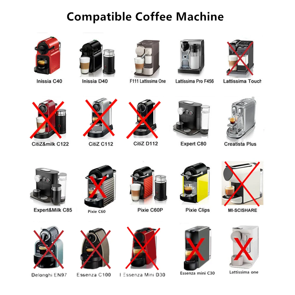 Фильтры для кофе iCafilas многоразовые капсулы из нержавеющей стали Nespresso|Фильтры