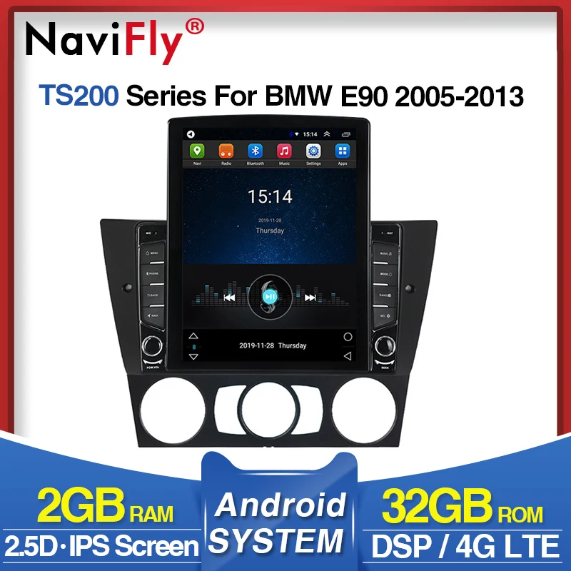 Новый! 9 7 дюймовый ips DSP автомобильный dvd плеер android аудио gps навигация для BMW E90 E91 E92